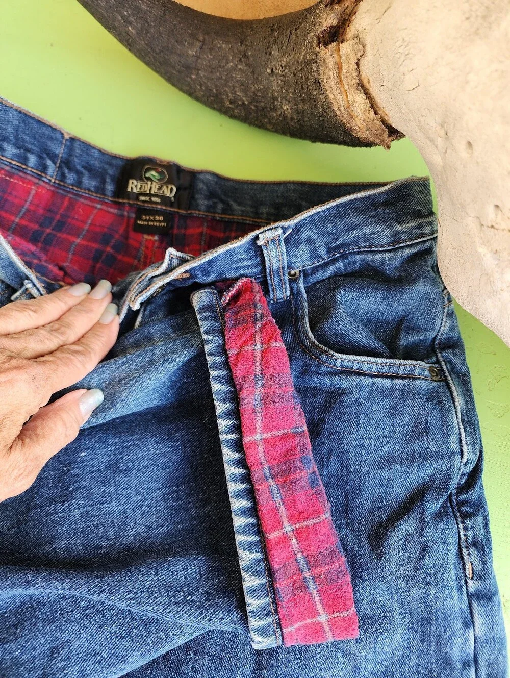 RedHead Flannel Lined Blue Jeans Size 31x30